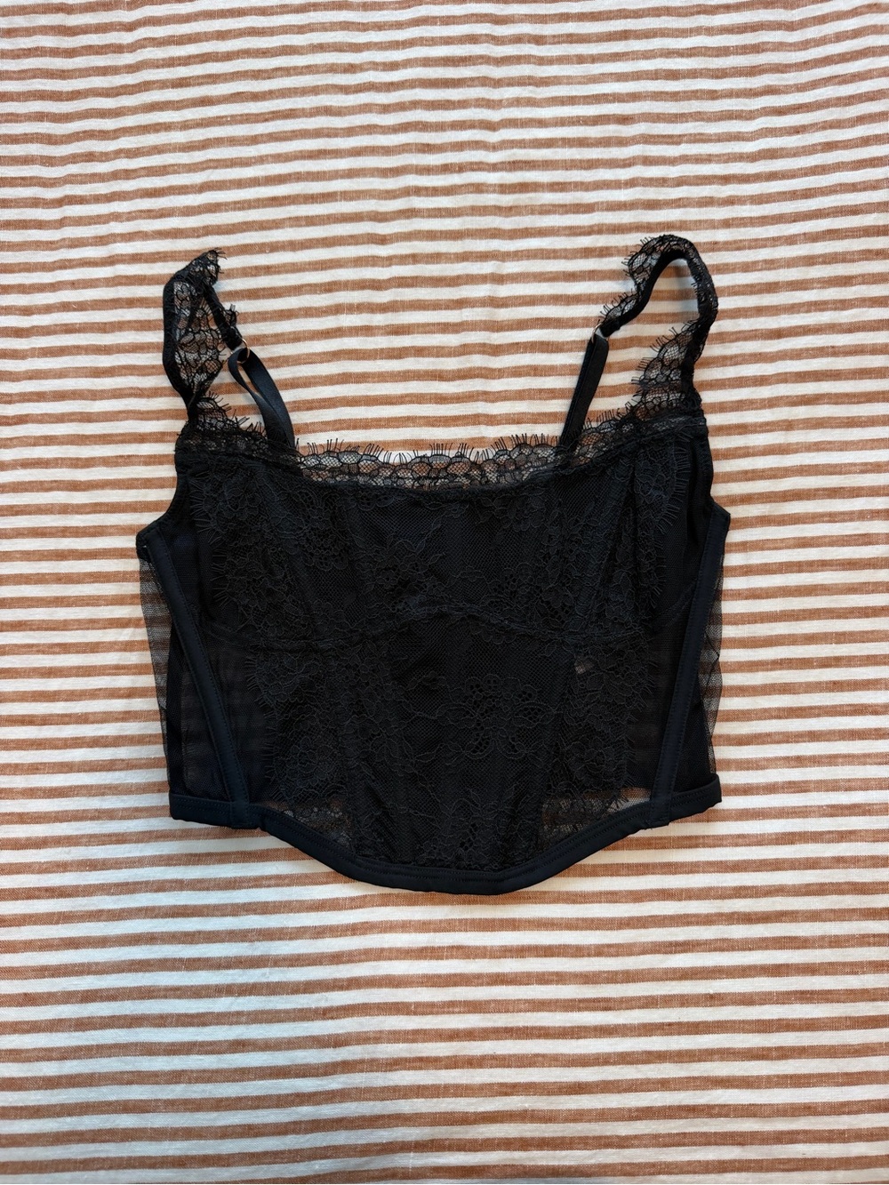 Black Lace Corset from Victoria’s Secret